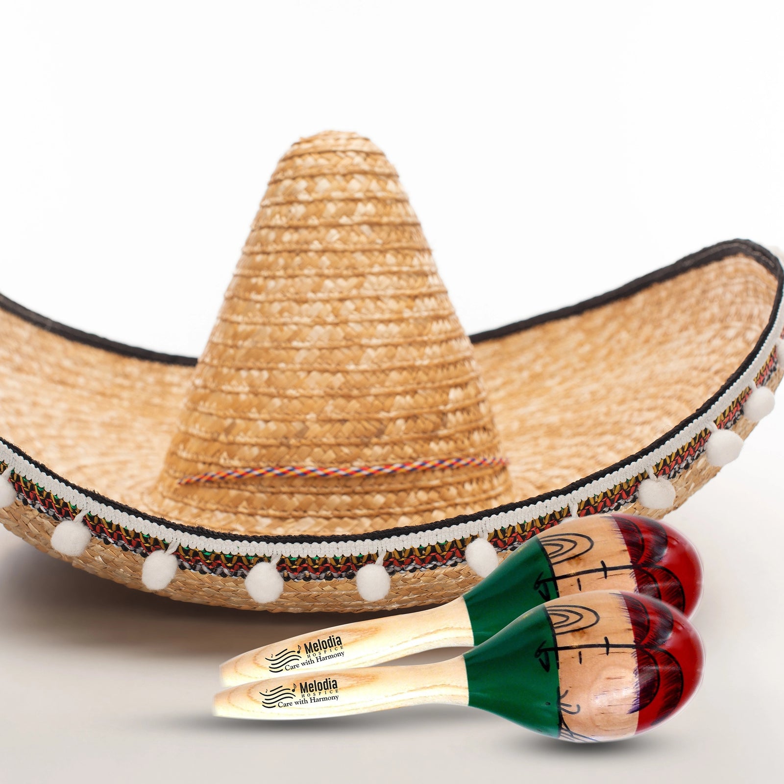 Premium Wooden Maracas Sticks – 24cm Handcrafted - Durable Natural Wood Shakers