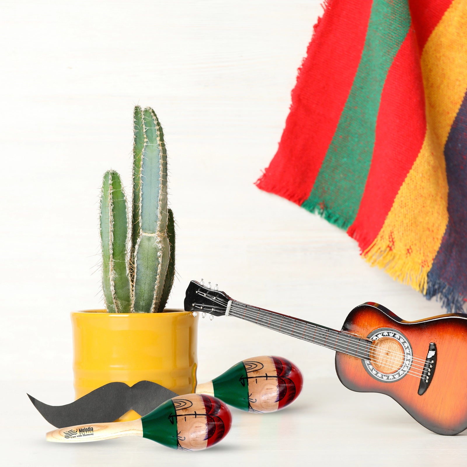 Premium Wooden Maracas Sticks – 24cm Handcrafted - Durable Natural Wood Shakers